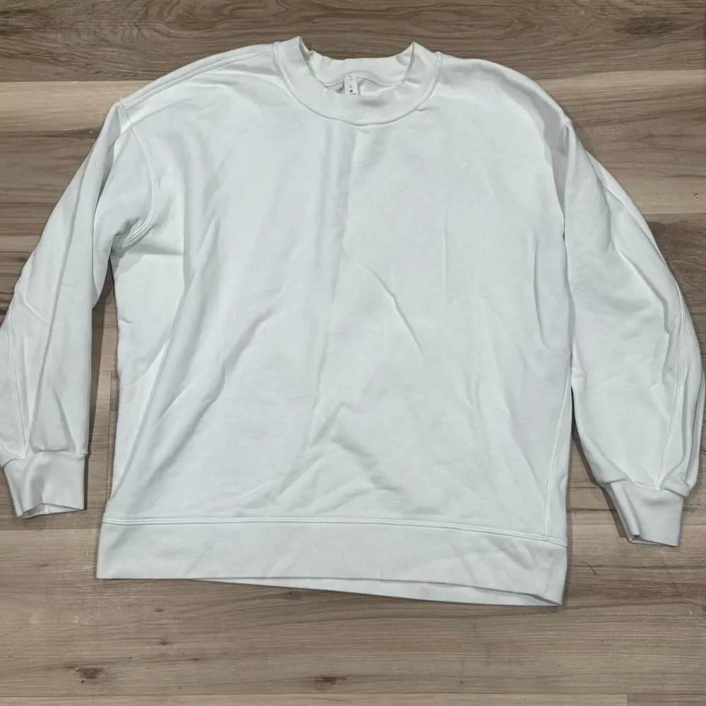 Lululemon Perfectly Oversized Crewneck Sweatshirt Bone Women’s 6